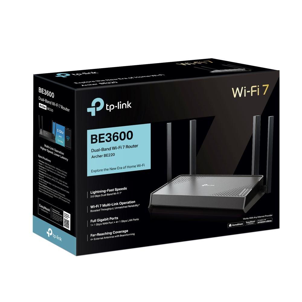 TP-LINK ROU BE3600 Dual-Band Wi-Fi 7 Router ARCHER-BE220
