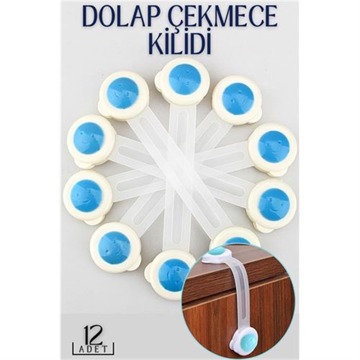 Transformacion Çocuk Dolap ve Çekmece Kilidi 12 li PAKET 718724