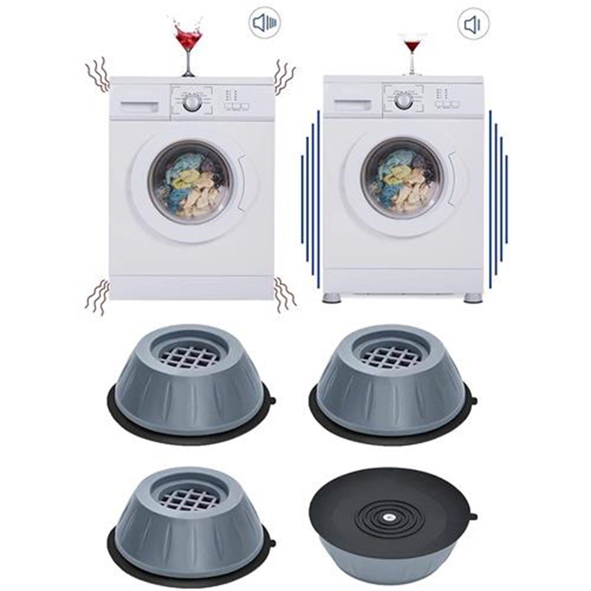 TRANSFORMACION Major Makine Titreşim ve Sallantı Önleyici Kauçuk Seti