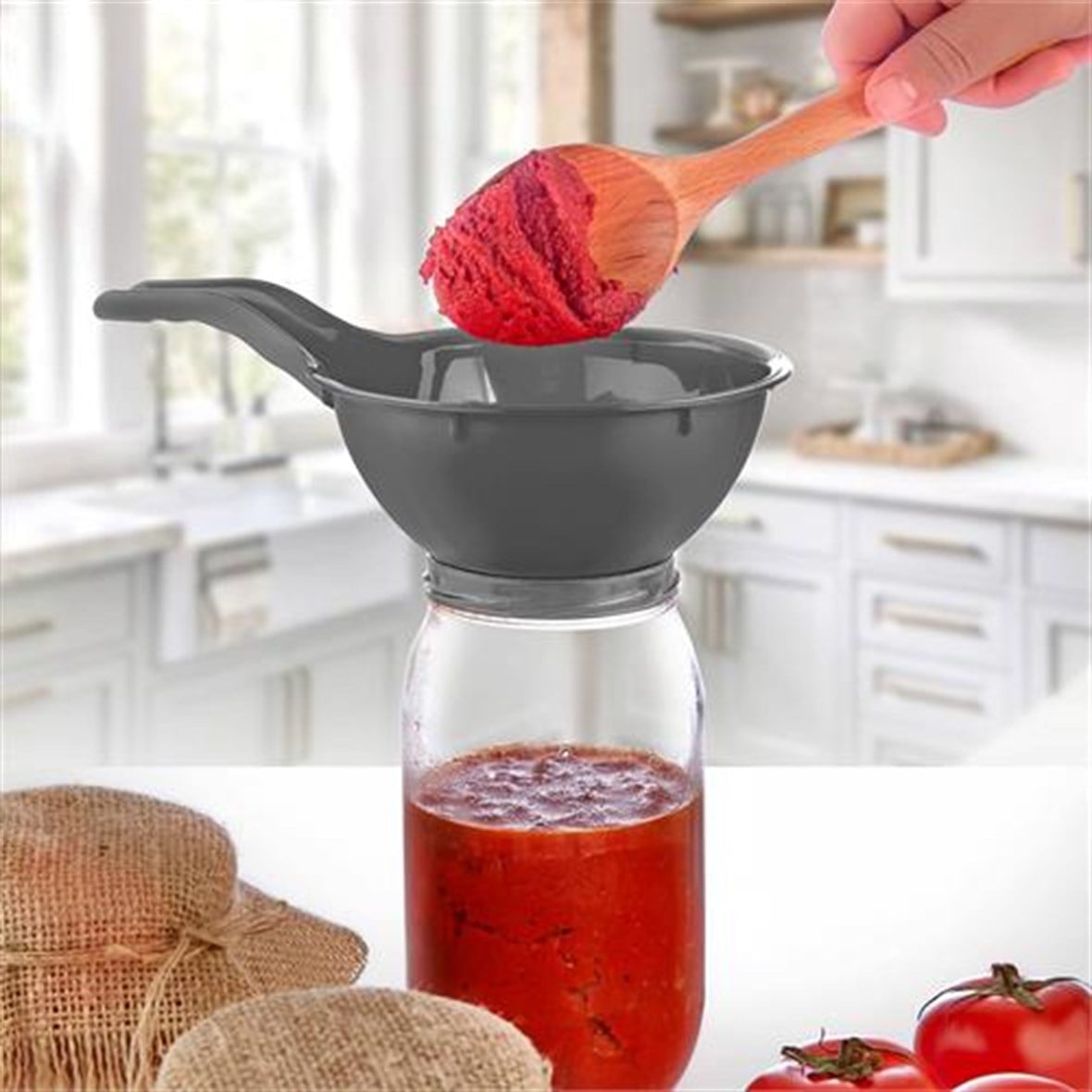 TRANSFORMACION Peerless Kavanoz Salça Turşu Baklagil Doldurma Hunisi