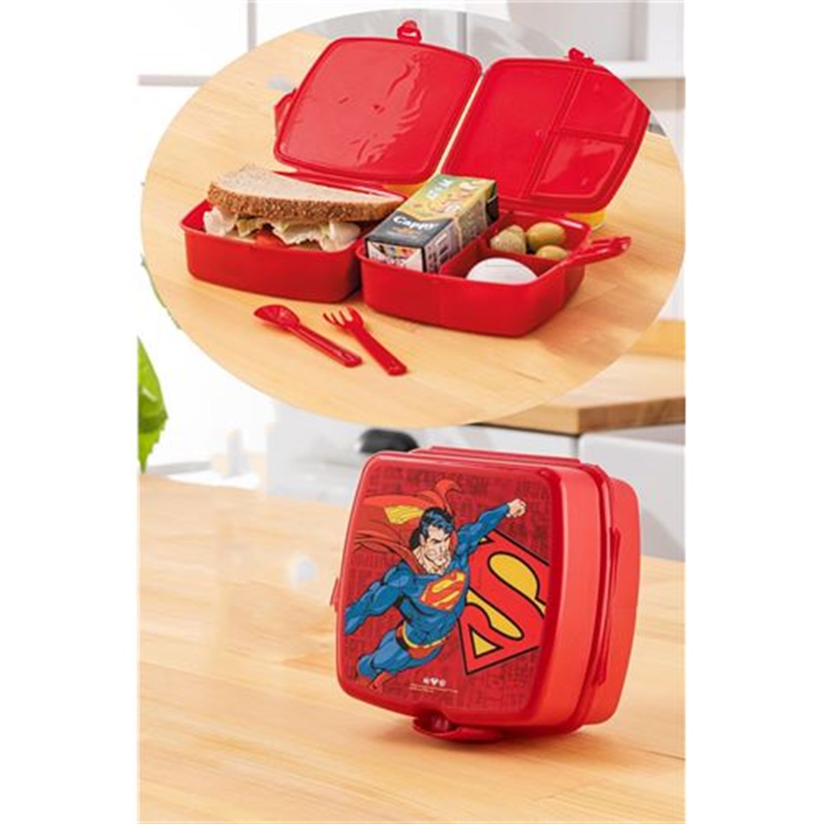 TransForMacion Superman 4 Bölme Kare Beslenme Kutusu 717084