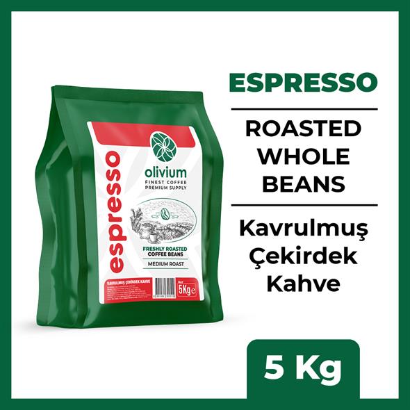 Espresso Kavrulmuş Çekirdek Kahve - 5 Kg