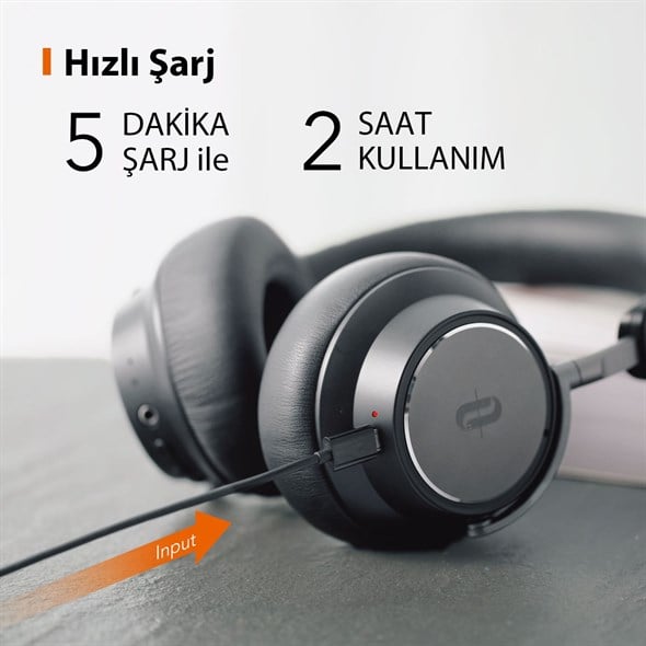 TAOTRONICS SoundSurge 46 ANC 5.0 Bluetooth Kulakl k Siyah TT BH046
