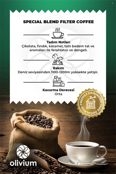 Olivium 250 Gram Filtre Kahve