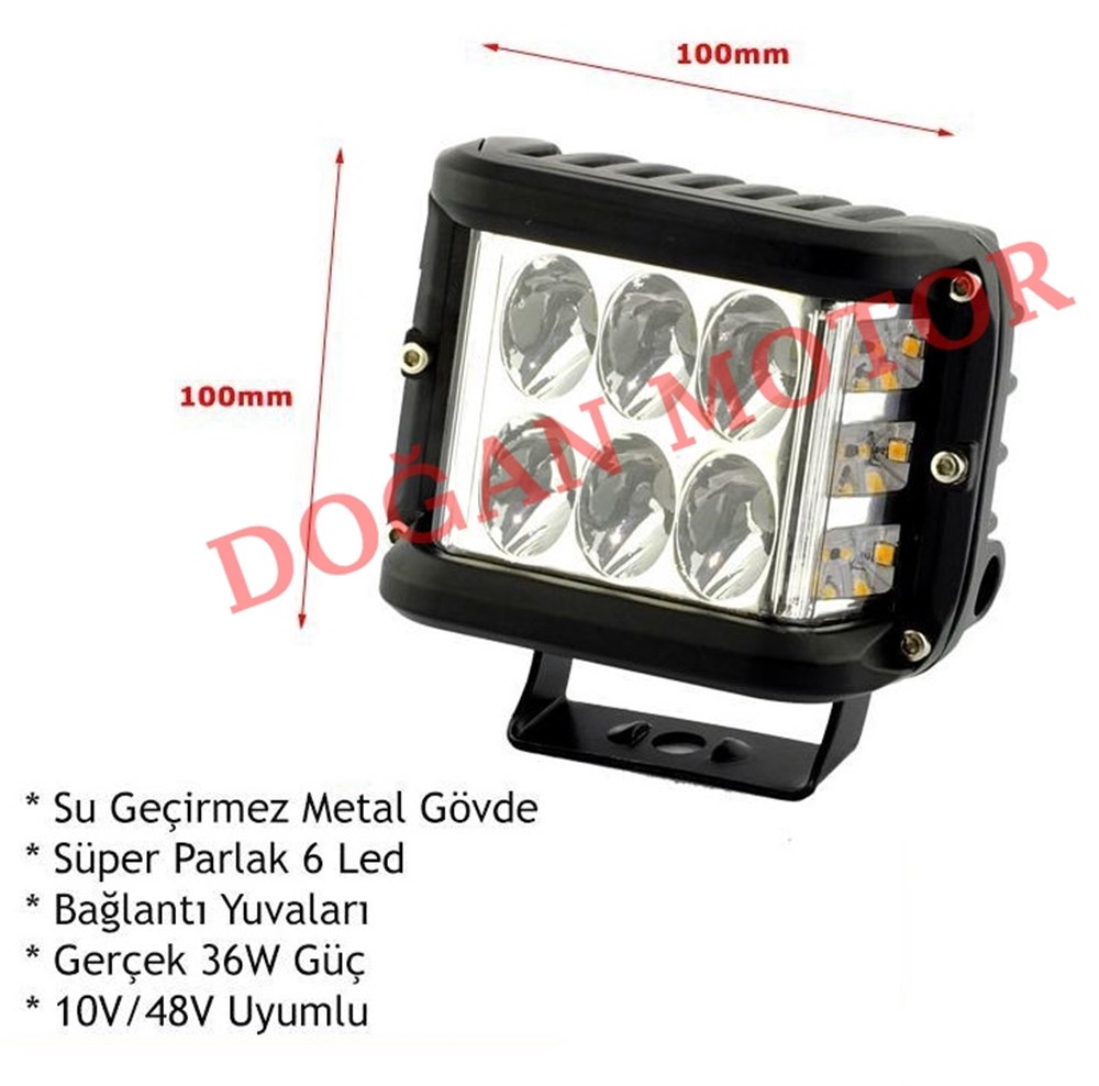 12 LED SİS FARI SARI ÇAKARLI