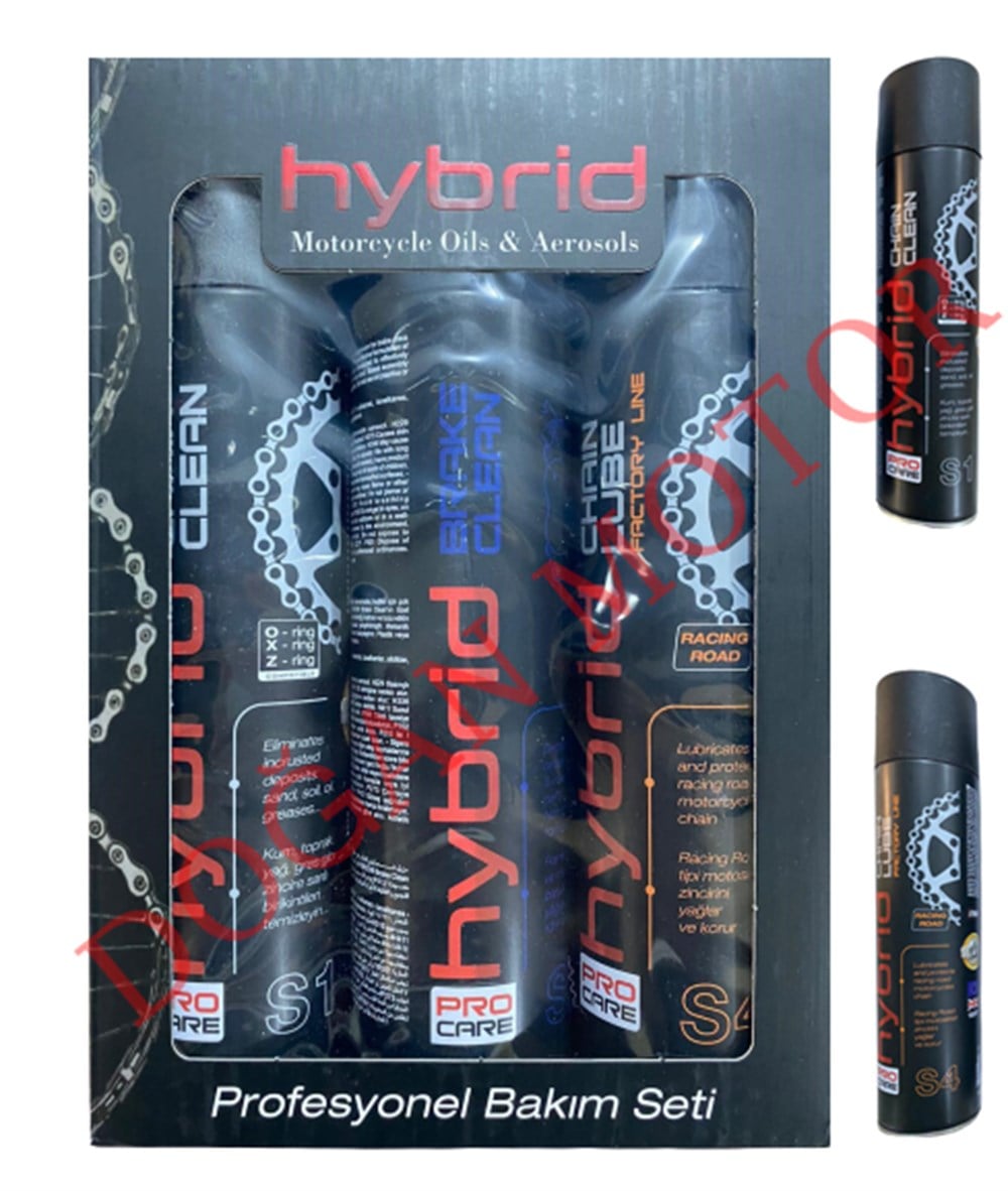 HYBRİD PROFESYONEL ZİNCİR BAKIM SETİ 3 LÜ SET