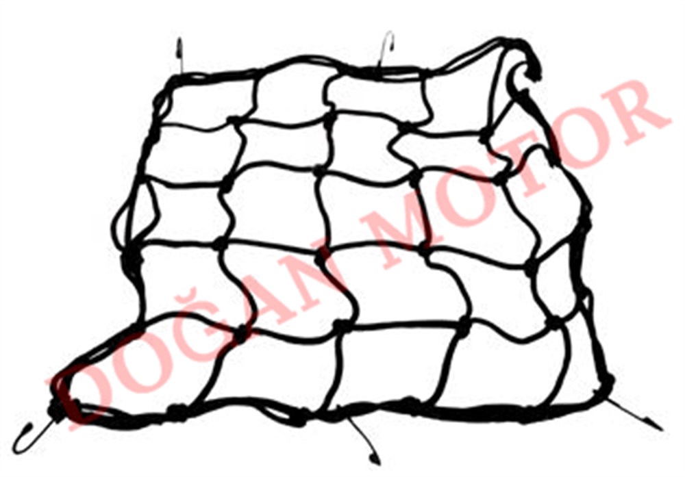 KASK FİLESİ SİYAH LASTİKLİ KANCALI