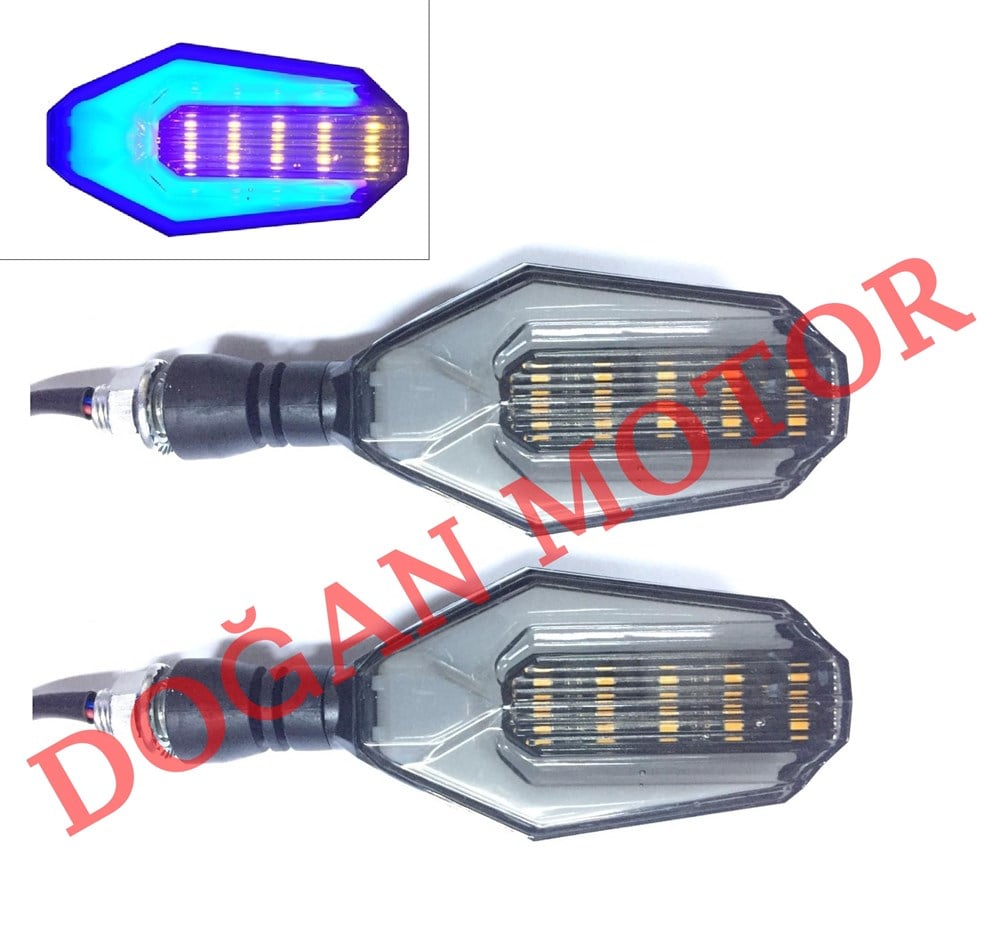 LED SİNYAL SARI-MAVİ IŞIK GÜÇLÜ LED