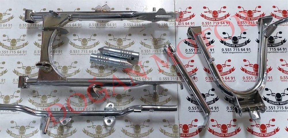 NİKEL MAFSAL + ORTA BASAMAK + ORTA SEHPA + YAN SEHPA + KURŞUN BASAMAK SETİ