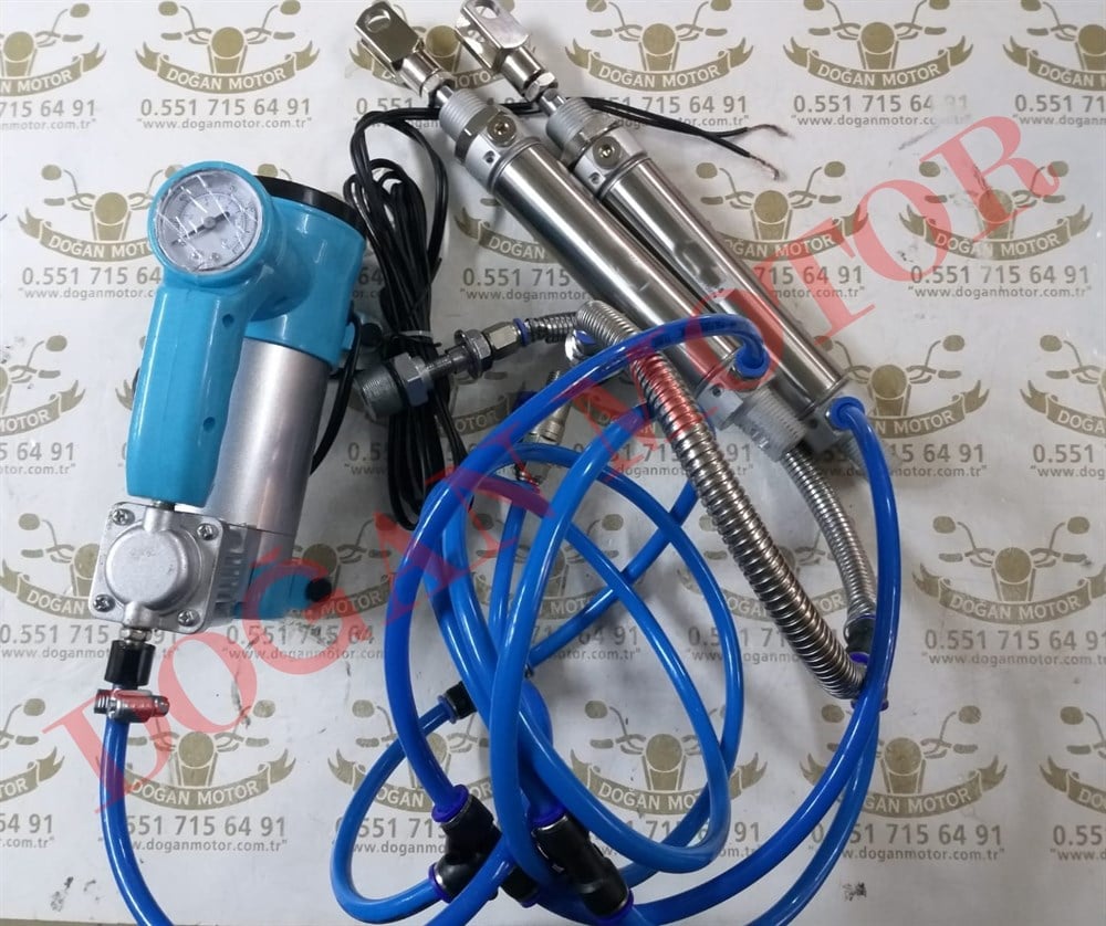 ÖN ARKA AİR SÜSPANSİYON SİSTEMİ KALIN AMASÖR + DEMİR KOMPRESÖR + İŞLENMİŞ TAPALAR + ANLIK KALDIRMA ÖZEL YAPIM FULL SET   ( KALEM AMASÖR + KALIN MODEL )