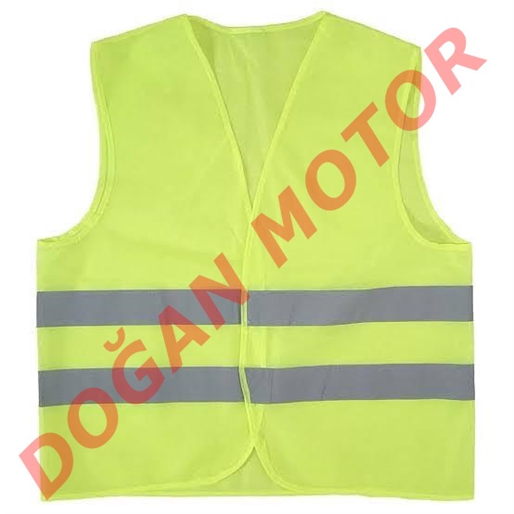 SARI MOTORCU YELEĞİ 4 MEVSİM ( NEOPREN YAPI REFLEKTÖRLÜ )  YELEK
