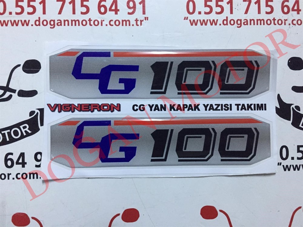 YAN KAPAK YAZISI  CG 100