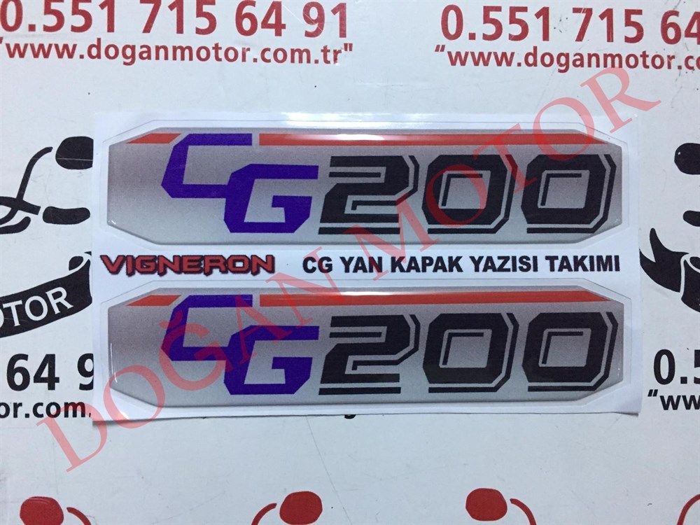 YAN KAPAK YAZISI  CG 200