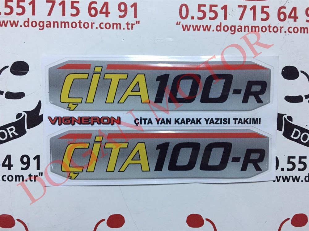 YAN KAPAK YAZISI  ÇİTA 100 R GOLD