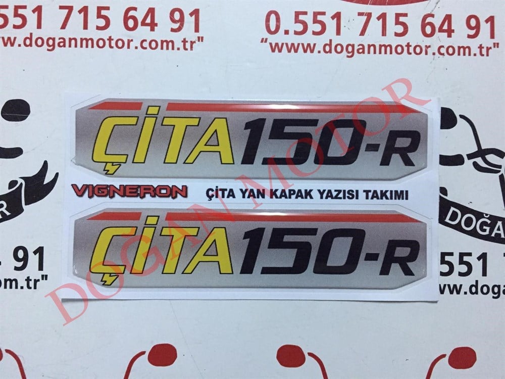 YAN KAPAK YAZISI  ÇİTA 150 R GOLD