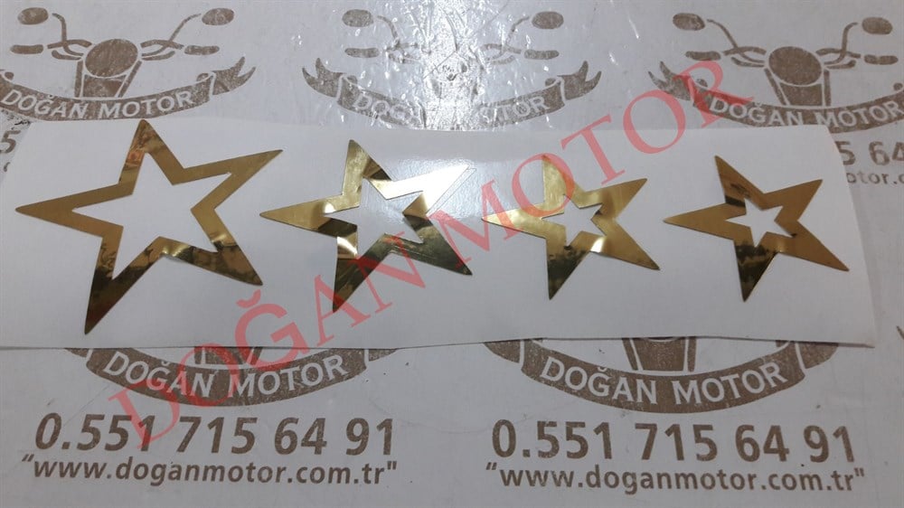 4 LÜ YILDIZ SETİ  GOLD