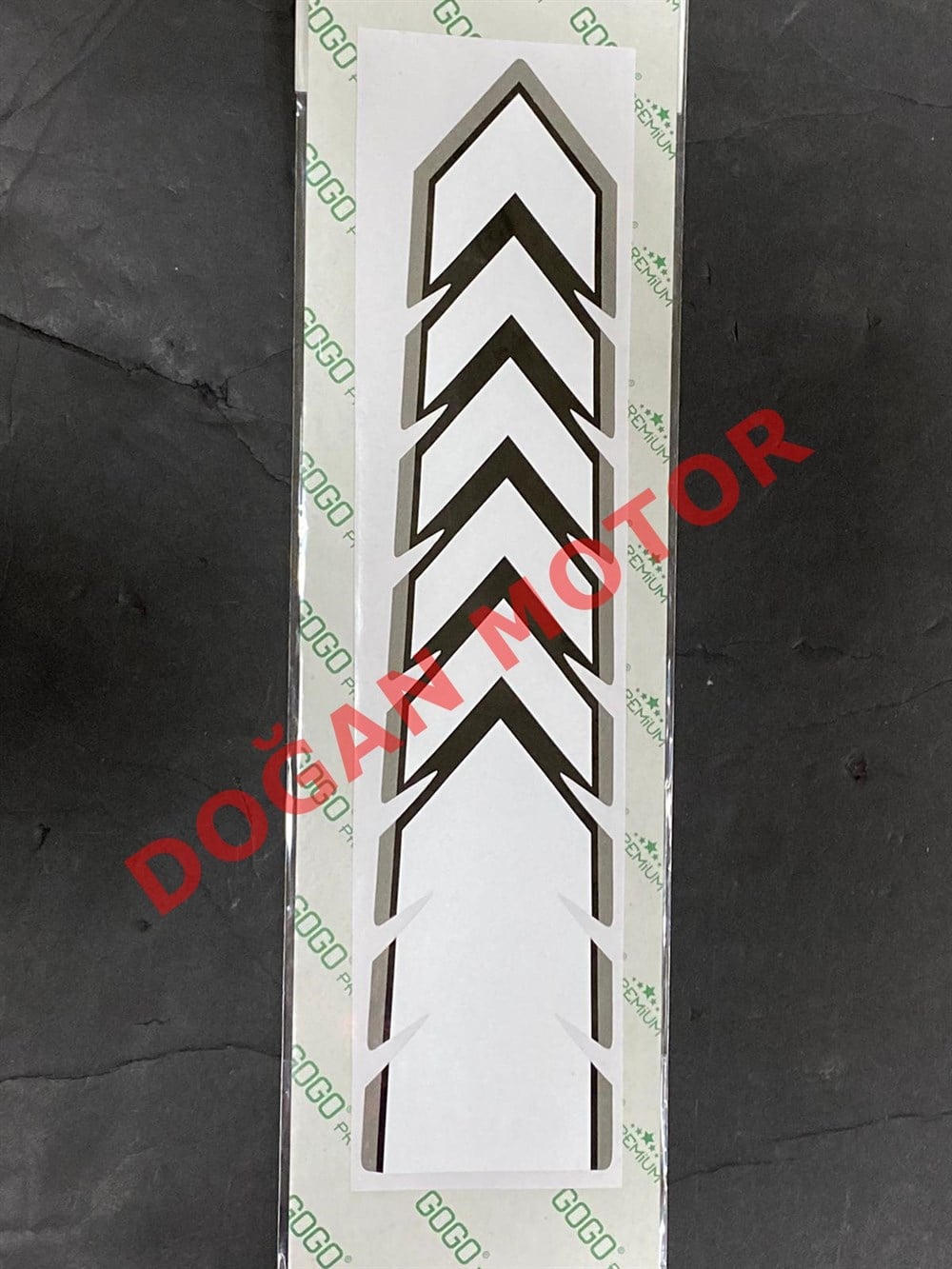 ÇAMURLUK OK ŞERİT STİCKER BEYAZ 