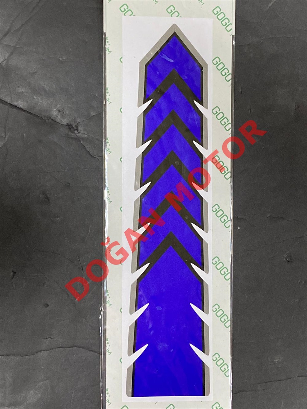 ÇAMURLUK OK ŞERİT STİCKER MAVİ 