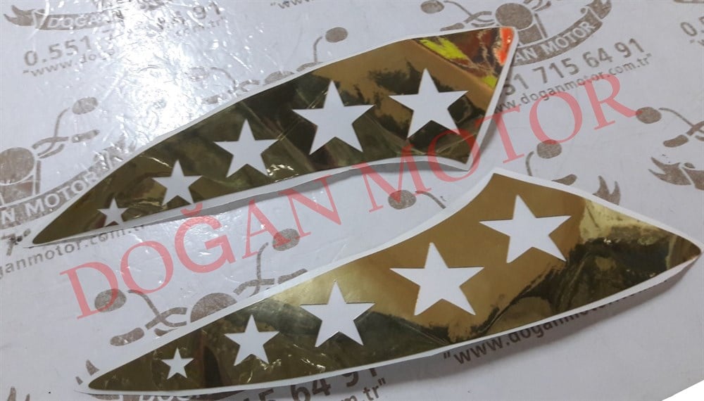 ÇAMURLUK STİCKER YILDIZLI GOLD