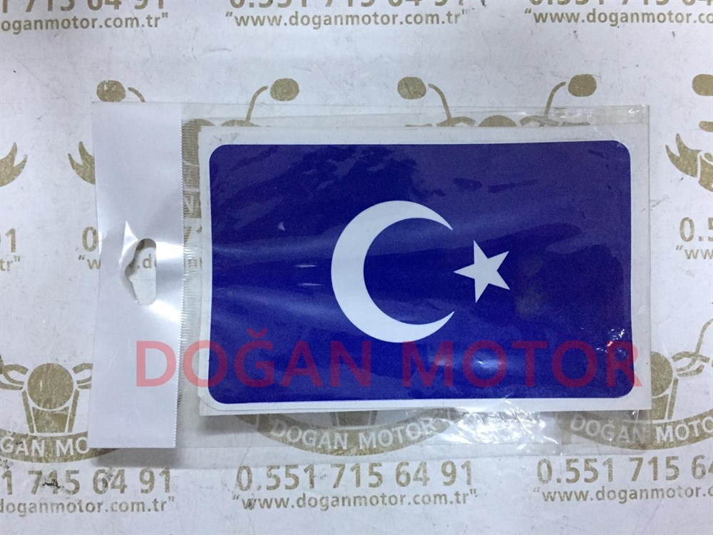 CG KARE FAR FİLMİ MAVİ TÜRK BAYRAĞI