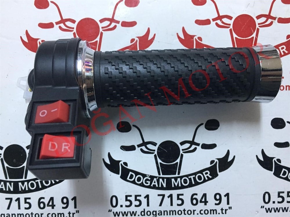 ELEKTRİKLİ BİSİKLET GAZ KOLU DÜĞMELİ