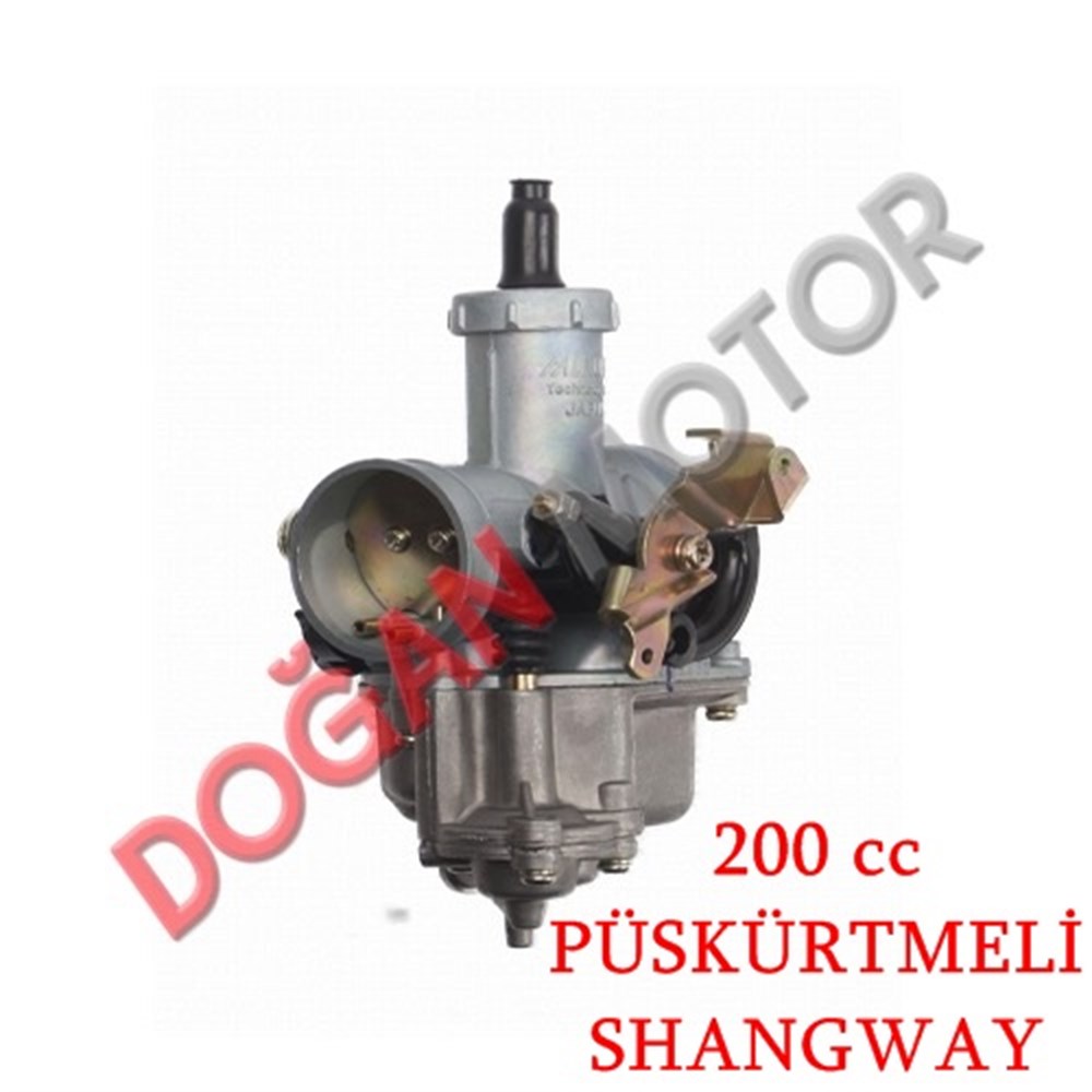 KARBÜRATÖR 200cc CG POMPALI  SHANGWAY  ( PÜSKÜRTMELİ )