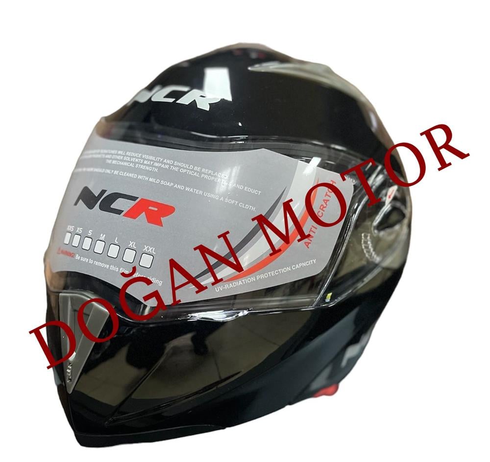 KASK ÇENE AÇILIR SİYAH