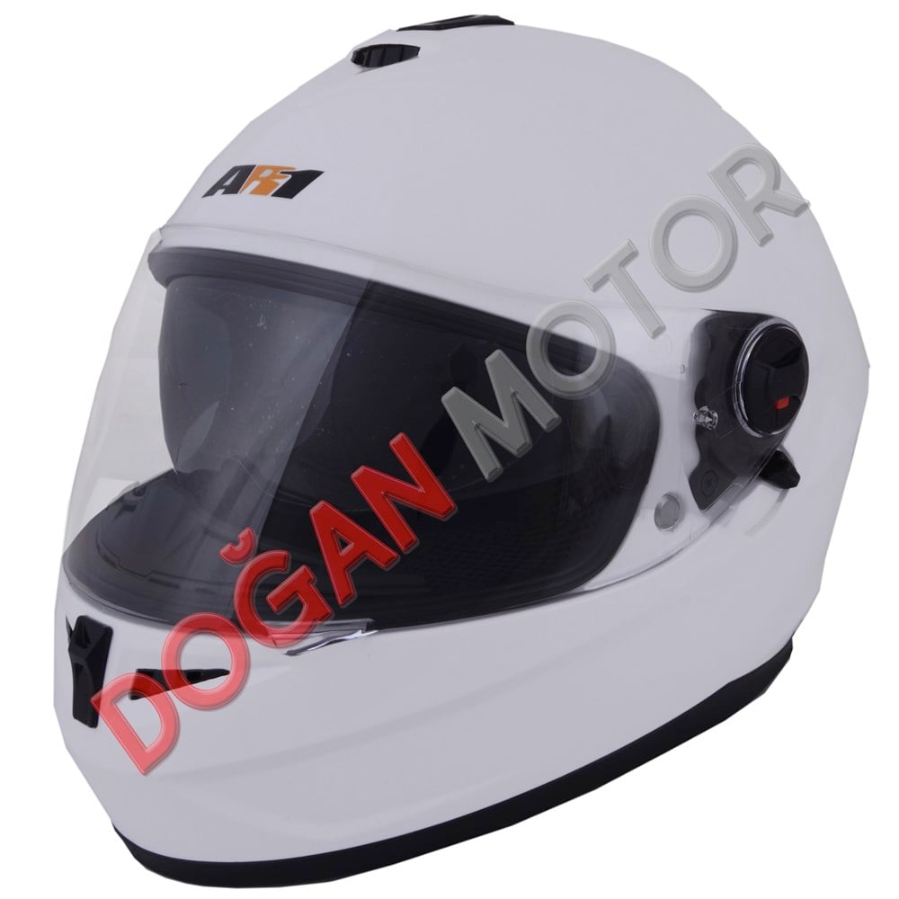 KASK ÇENE AÇILIR VİZÖRLÜ MAT BEYAZ