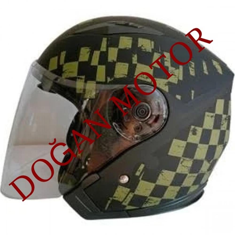 KASK ÇENESİZ KARBON YEŞİL