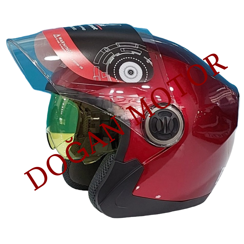 KASK ÇENESİZ KIRMIZI