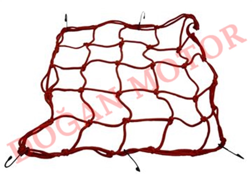 KASK FİLESİ KIRMIZI LASTİKLİ KANCALI