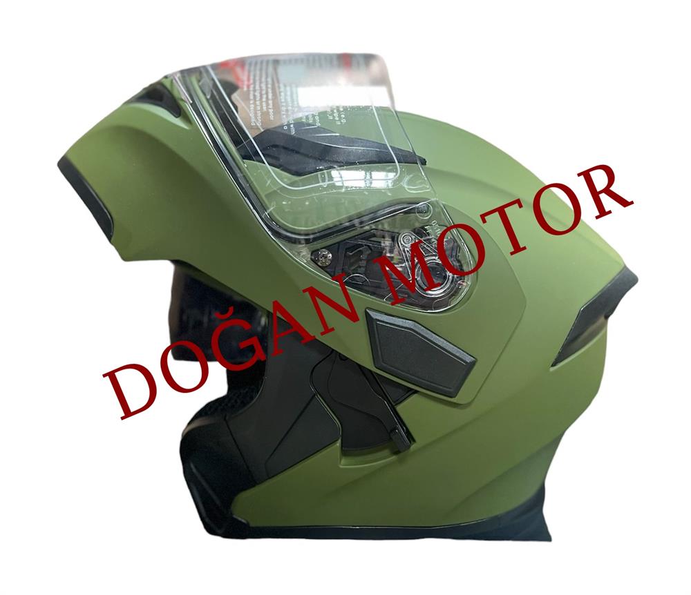 KASK KARBON YEŞİL-MAT