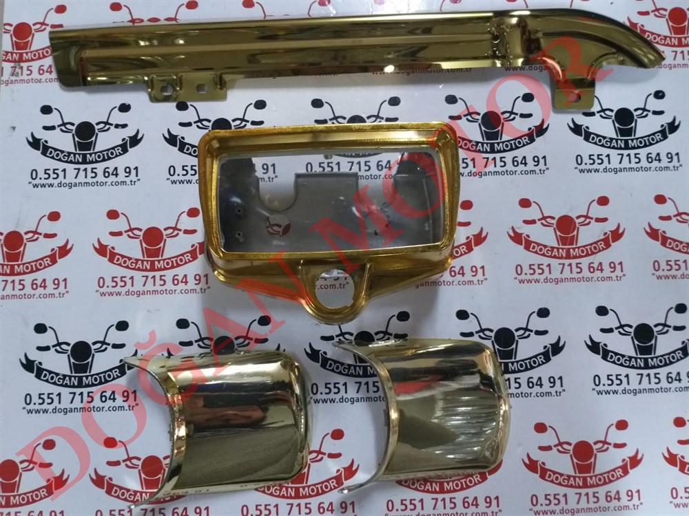 KİLOMETRE KILIFI + ÖN ARKA TOZLUK + ZİNCİR MUHAFAZA GOLD SET