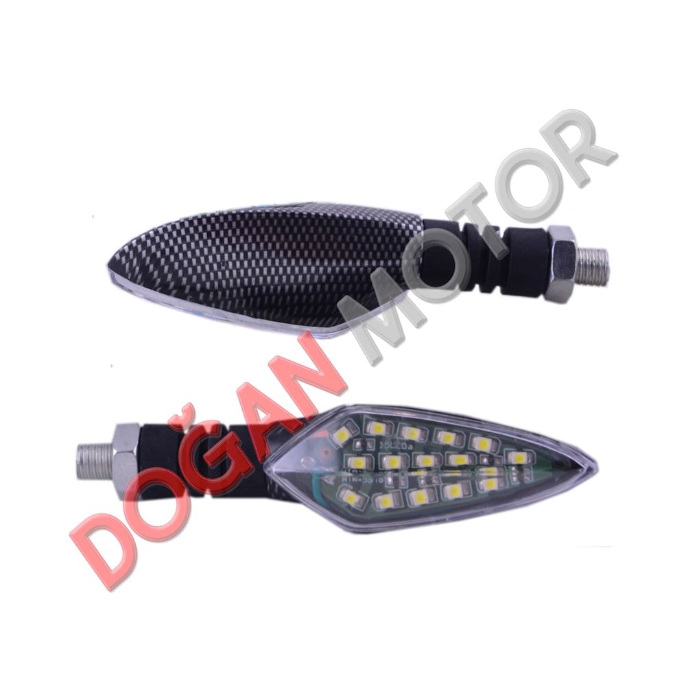 LED SİNYAL KARBON SARI IŞIK TAKIM
