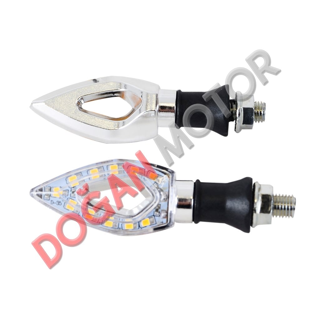 LED SİNYAL SARI IŞIK TAKIM KROM