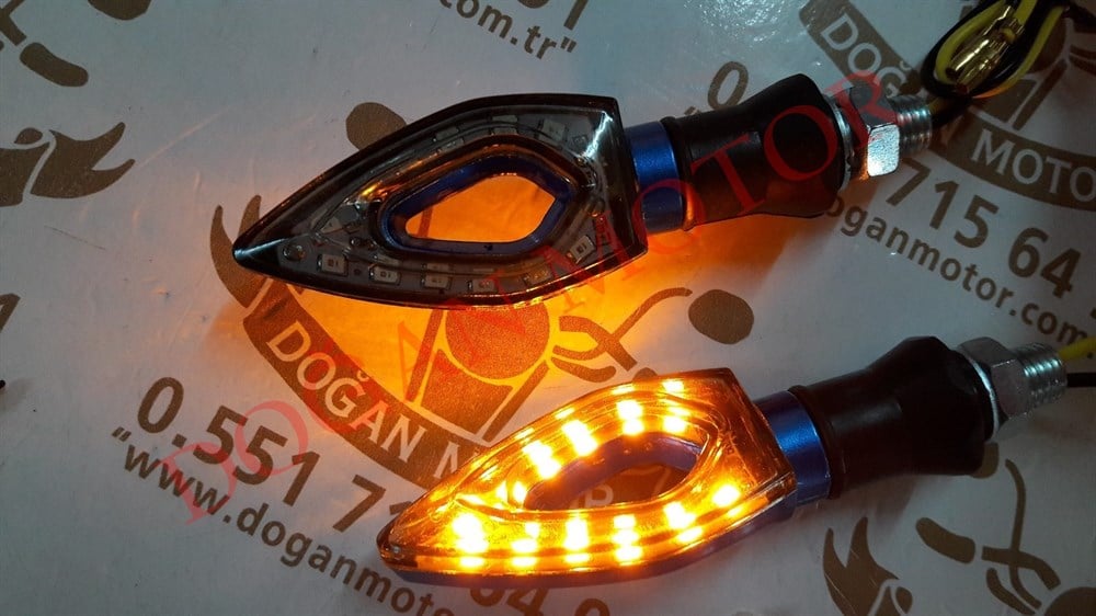 LED SİNYAL SARI IŞIK TAKIM MAVİ