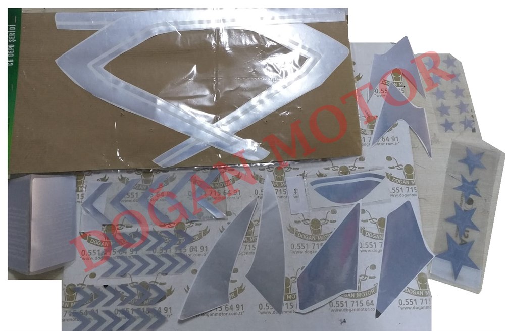 NİKEL STİCKER SETİ ( DEPO ŞERİTİ-ÇAMURLUK OK-SAKAL OK-DRİFT KAFA STİCKER-YILDIZ SETLERİ)