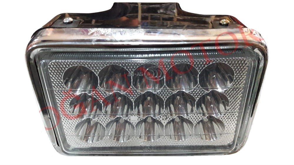 ÖN FAR 15 LEDLİ (ÇERÇEVESİ MAVİ IŞIKLI)