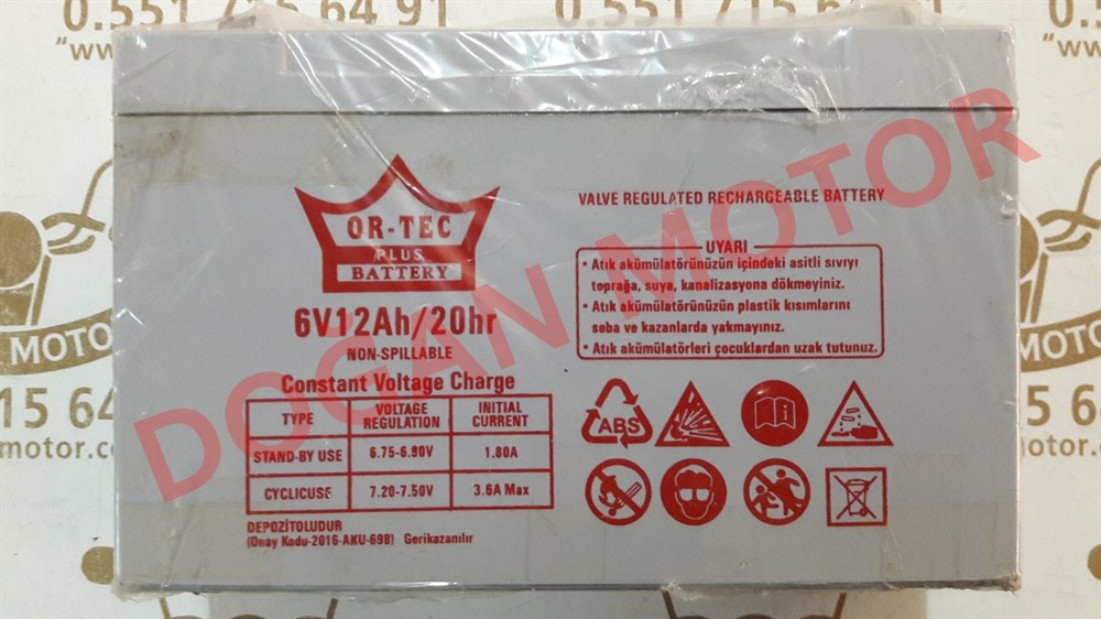 OR-TEC  6-12  AKÜ GEL
