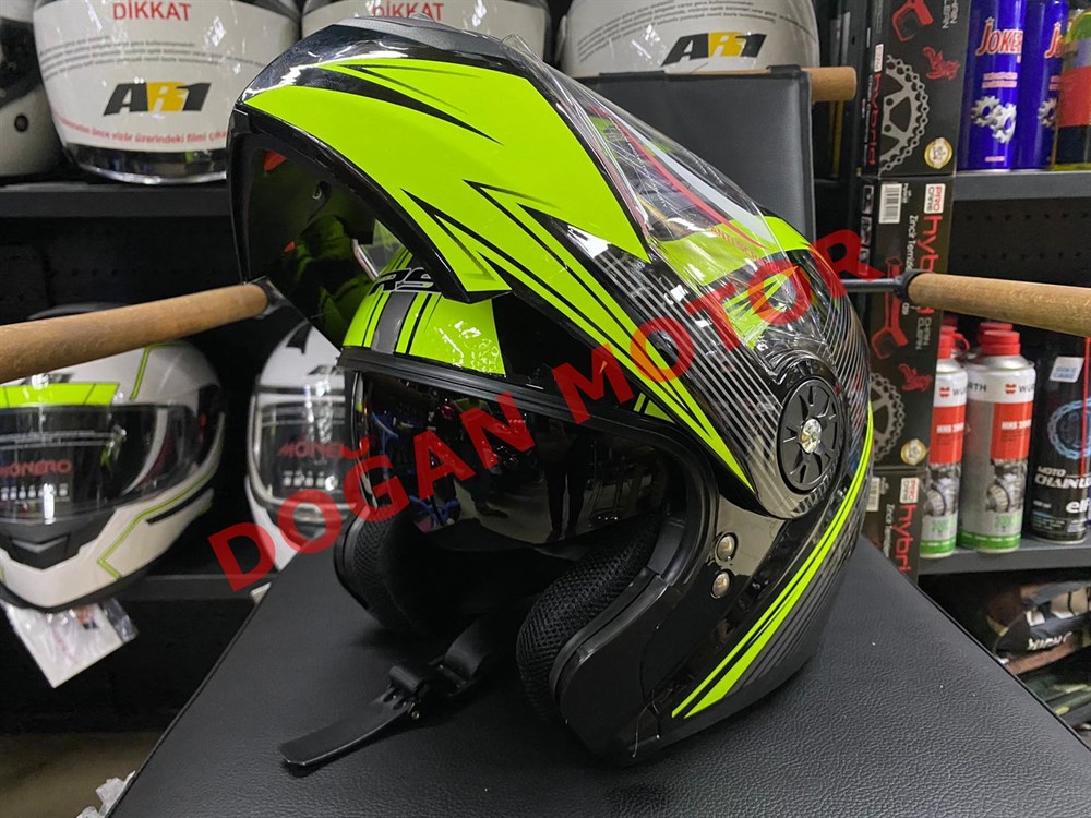 RS 1 ÇENEDEN AÇILIR VİZÖRLÜ KASK 