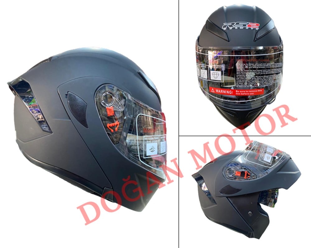 RS2 KASK MAT SİYAH - BEDEN (M)