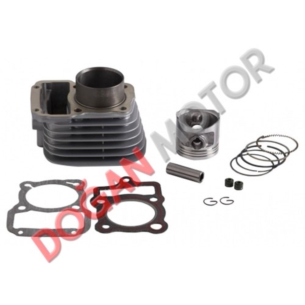 SİLİNDİR KOMPLE 15 PERNO 56,5 mm YÜK:69 mm 125cc CG