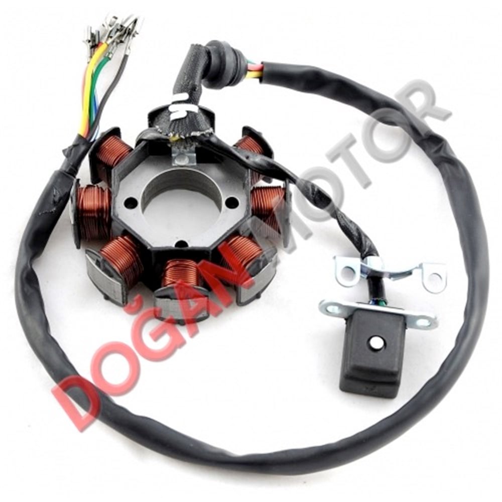 STATÖR 7+1-5 KABLOLU KALIN CG125 OEM KALİTE