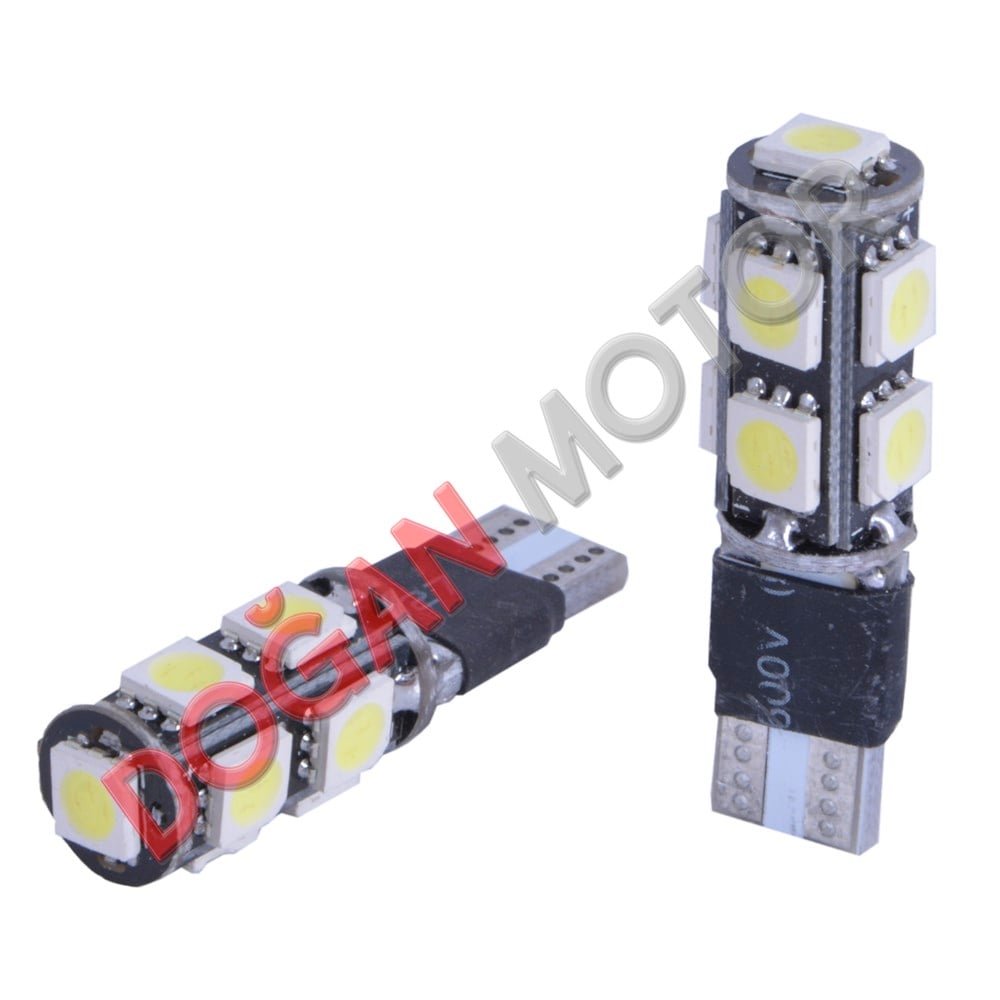 T10  9 LED' Lİ ÇAKARLI DİPSİZ AMPUL BEYAZ