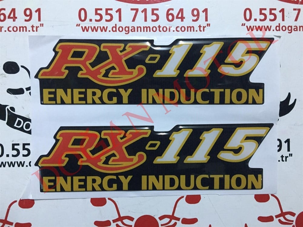 YAN KAPAK YAZISI  RX115 SİYAH
