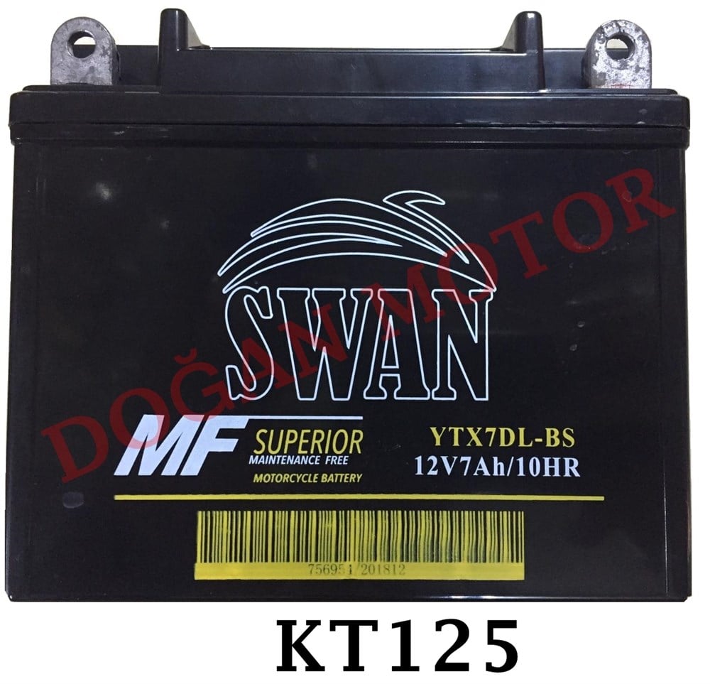 YTX7DL-BS    12V7AH-10HR  AKÜ    (KT125)