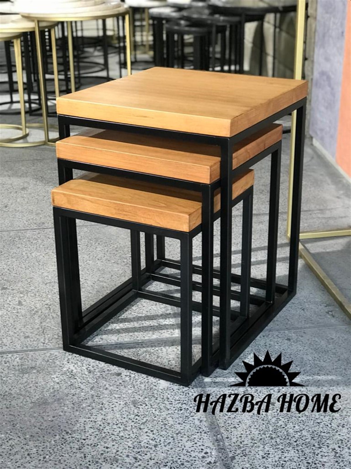3'lü Zigon Sehpa Set
