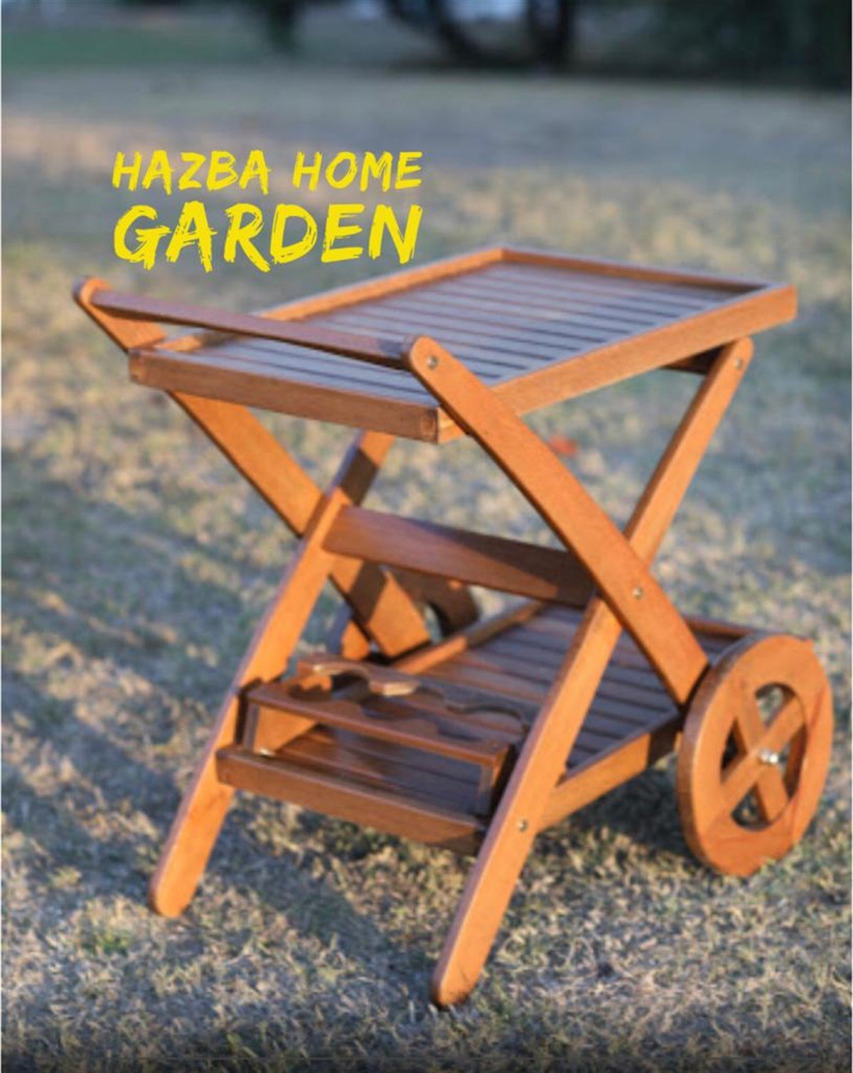 Ahşap Servis Arabası