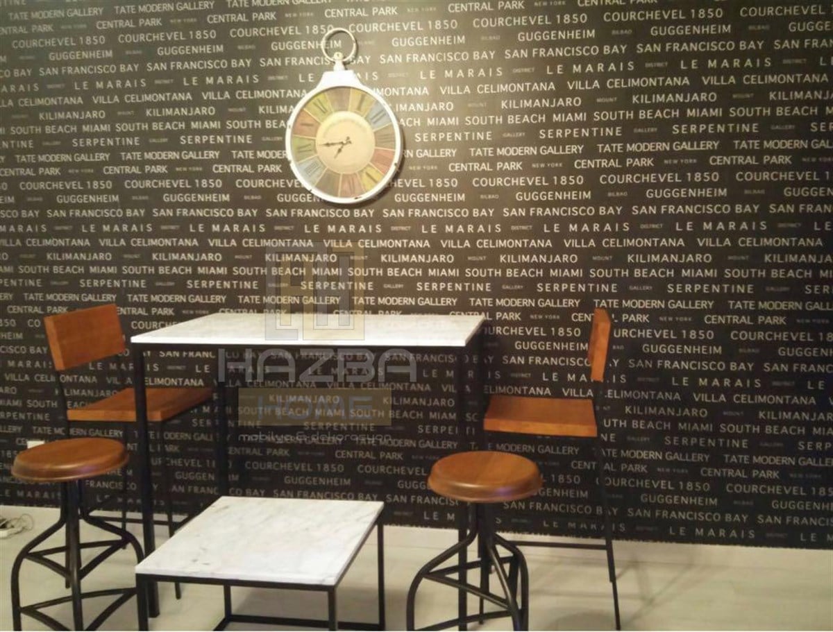 İtalyan Carrera Mermerli Bistro Masa
