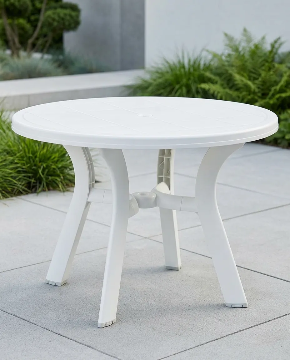 TRUVA YUVARLAK BAHÇE MASASI 105cm